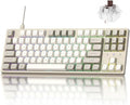 Keychron C1 Pro 8K QMK Wired Custom Mechanical Keyboard, TKL Layout Launcher Support with Hot-Swappable Super Brown Switch, PBT Keycaps Compatible for Mac Windows Linux