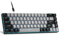 MageGee Portable 60% Mechanical Gaming Keyboard, MK-Box LED Backlit Compact 68 Keys Mini Wired Office Keyboard with Blue Switch for Windows Laptop PC Mac - Grey/Black