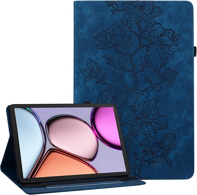 Case for iPad 6th/5th Generation 9.7 Inch 2018/2017, iPad air 2 Cover,Auto Wake/Sleep Slim PU Leather Folio Cover with Multi-Angle Stand and Pen Holder, Blue