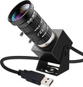 4K USB Webcam 1080P@120fps High Speed Camera With CS-Mount 5-50mm 10X Telephoto Zoom Manual Lens 12MP Close-Up Capability OpenCV Compatible Plug-and-Play for Live Streaming,Industrial Projects