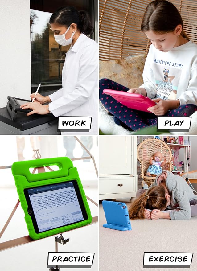 Official Cooper Dynamo for iPad Pro 11 inch Case for Kids 4th/3rd/2nd/1st Generation 2022/2021/2020/2018 | Rugged Foam, Magic Handle, Stand, with Pencil Holder, Eco-Mailer