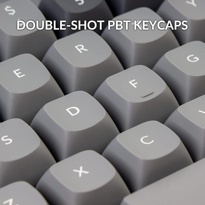 Keychron Q2 Wired Custom Mechanical Keyboard Knob Version, 65% Layout QMK/VIA Programmable Macro with Hot-swappable Gateron G Pro Brown Switch Double Gasket Compatible with Mac Windows Linux (Grey)