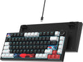75% Mechanical Gasket Mount TKL Gaming Keyboard - Wired, Custom Hot Swappable, RGB Backlit for PC & Laptop Gamers (Black)
