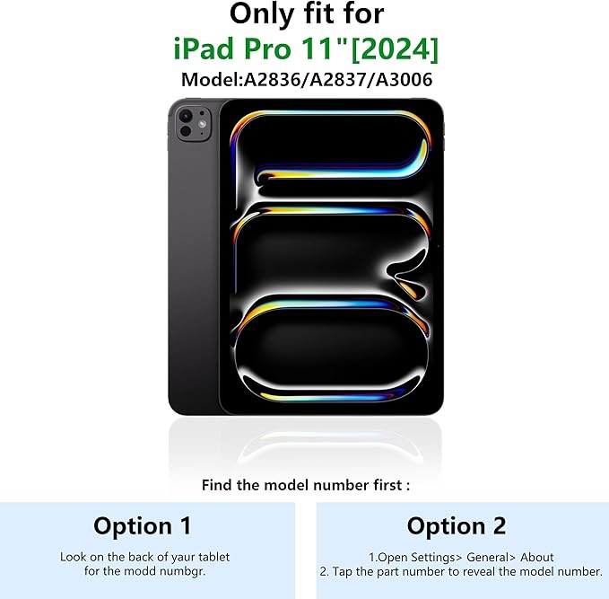 Andnary Case for iPad Pro 11 Inch M4 2024/M5 2025 Case, Heavy Duty Shockproof Cover with Screen Protector/360° Rotate Stand/Shoulder Strap/Pencil Holde (Navy+Blue, iPad Pro M4/M5 11 inch)