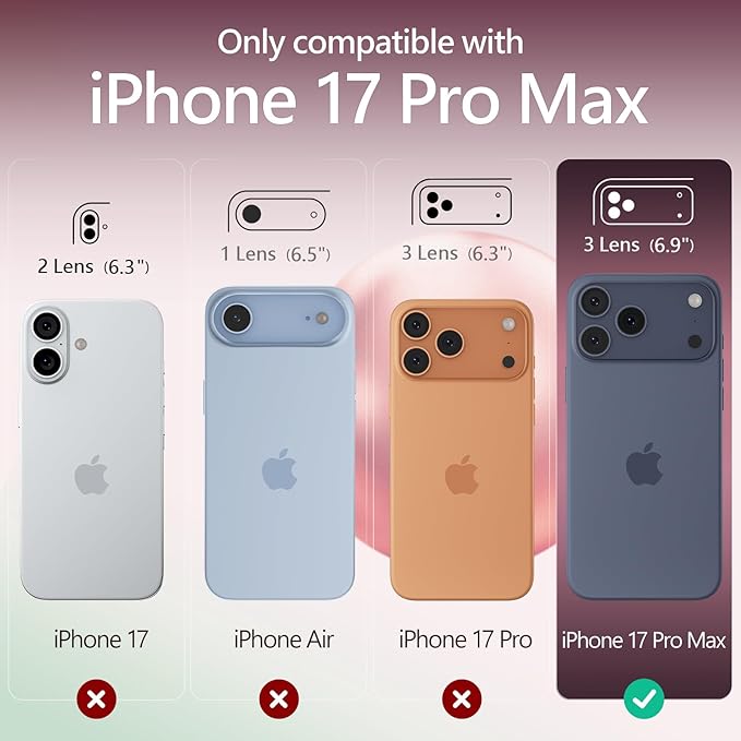 FireNova Magnetic for iPhone 17 Pro Max Case, Compatible with MagSafe, [Integrated Silicone Camera Control Button] [Camera Protection] Anti-Scratch Microfiber Lining Phone Case, 6.9", Hot Pink