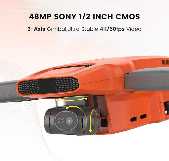 FIMI Mini 3 Drone with Camera for Adults 4K, Upgraded Imaging Module, 3-Axis Gimbal, 9KM HD Transmission, 4K/60fps 48MP Camera, AI Night Vision, Auto Return, Visual Tracking, 64min Flight