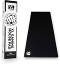XL Mouse Pad - Large Extended Gaming Desk Mousepad (800x300x3mm) - Nonslip Rubber Base and Water Spill Resistant Desktop Keyboard Mouse Mat - Anti-Fray Cloth - Black