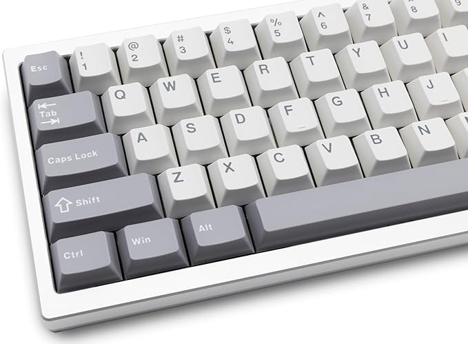 KEEBMONKEY WOBKEY Zen 65 65% Quick Release Wireless Mechanical Keyboard with RGB, CNC Aluminum Case, Hot-Swappable, VIA Support, BT/2.4G/USB-C Gaming Keyboard for Mac/Windows (Lite Silver)