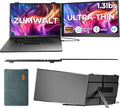 ZUMWALT Laptop Screen Extender, 14" FHD 1080P Dual Portable Monitor for Laptop, Ultra-Thin Travel Monitor Extender Fit 13”-17.3”, Plug and Play Compatible with Windows/Mac/Android/Chrome/Switch