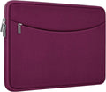 Laptop Case 15.6 inch, Shockproof Protective Laptop Cover Carrying Computer Bag with Accessory Pocket Portable Computer Sleeve Compatible with HP, Dell, Lenovo, Asus, Rose Red