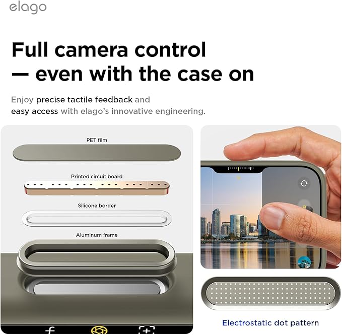 elago for iPhone Air Case, Premium Magnetic Silicone Case, Compatible with MagSafe, Liquid Silicone Material, Protective Cover, Shockproof, Slim Phone, 6.5 inch (Medium Grey)