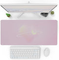 Pixio Mouse Pads - 36 x 16 inch XXL Celestial Love Pink Multifunctional Large Desk Mats for Gaming, Office, Desktop Anti-Slip Waterproof Washable Computer Mouse Mat