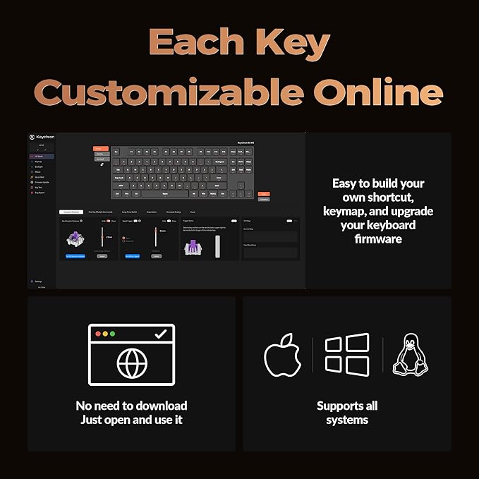 Keychron K8 HE TKL Hall Effect Wireless Mechanical Keyboard, Magnetic Hot-Swappable Switches, Rapid Trigger, QMK/VIA, RGB, 2.4GHz/Bluetooth 5.2/Wired, Aluminum & Wood Frame, Mac Windows Linux – Black
