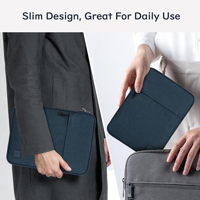 Dadanism 9-11 Inch Tablet Sleeve Padded Carrying Case for iPad (A16) 11th Gen 11", iPad 10th Gen 10.9", iPad Air M4/Pro M5 11", iPad Air 5/4, iPad 9/8/7th Gen, Galaxy Tab A11+ Plus 11", Indigo