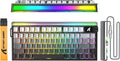ATTACK SHARK R85 HE 75% Magnetic Wired Gaming Keyboard,8KHz Polling Rate Rapid Trigger,0.005mm RT Precision,256K Scan Rate,Custom Hot-Swappable,Web Driver PC Keyboard for Gamer/Win/Mac,Black Gradient