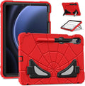 AKABEILA Compatible with Samsung Galaxy Tab S8/S9/S9 FE /S 10/S 10 FE /S10 Lite 11 inch(2023) Tablet Case,Lightweight Shockproof Rugged Protective Cover with Kickstand for Kids Red Black
