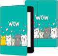 for Kindle Scribe 10.2 Inch 2022/2024 Released Tablet Case, Slim Kickstand Stand Leather Smart Cover with Auto Wake/Sleep, Cute Cat