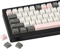 Cute Ghost Theme PBT Keycaps 134 Keys - Five-Sided Dye-Sublimation Cherry Profile Custom Key Caps for Cherry MX Switches Mechanical Gaming Keyboards (60%/65%/75%/80%/100% Layout)