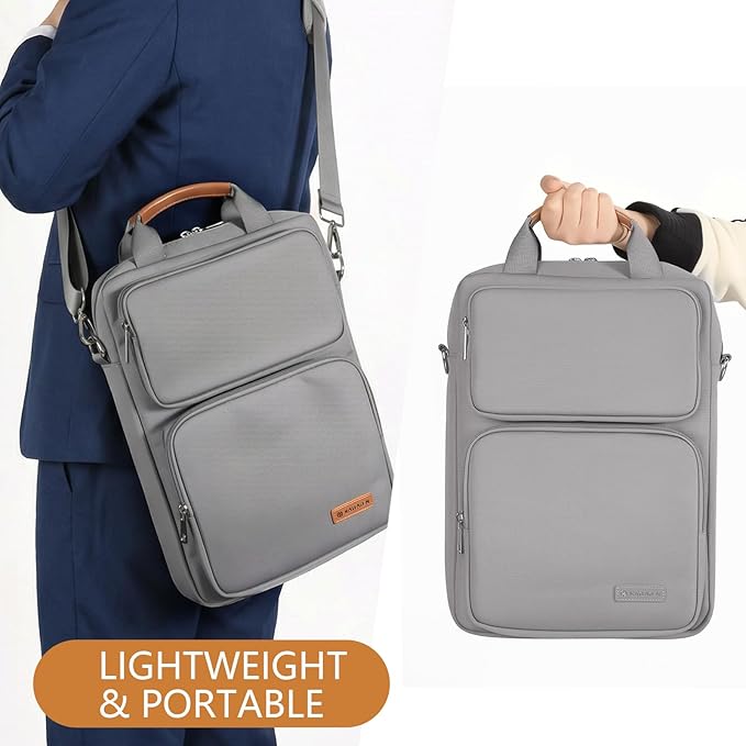 10-13 Inch Tablet Sleeve Bag, Ipad Bag for 13 In/11 in New iPad Pro M4 & 13 in Air M2 2024,iPad Pro 12.9 M2&M1,Ipad 10.9,Galaxy Tab S8+/S9+ 12.4,with Removable Shoulder Strap(Gray)