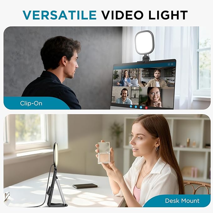 InnoGear Video Conference Light for Computer, 120 LED Streaming Light On-Camera Video Lights for Monitor Camera Lighting Selfie Zoom Lights with 5 Modes for Laptop Webcam Podcast Recording