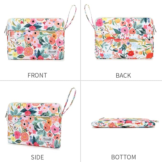 15.6-inch Notebook case, Waterproof and Shockproof Protective Computer case, can be Used to Cover Shopping cart Cases. The Notebook is Compatible with Lenovo, ASUS and HP (New Garden Roses)