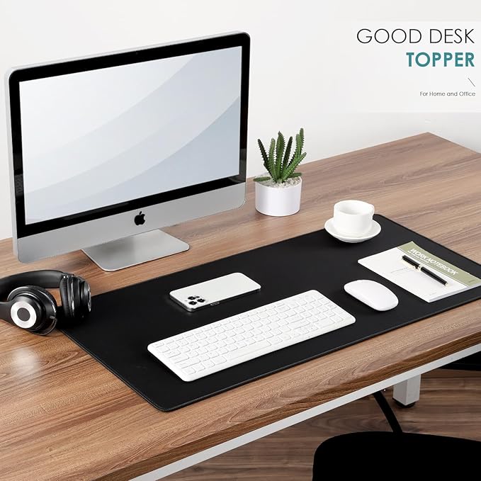 Dizzy Balloon Large Extended Mouse Pad with Durable Stitched Edges, 31.50"x15.75"x0.12", Mouse Mat Desk Mat for Home and Office, Black Large Gaming Mousepad, Keyboard Mat with Non-Slip Rubber Base