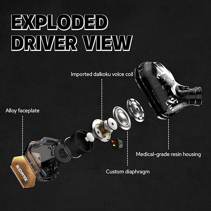 Linsoul 7Hz x Crinacle Zero:2 in Ear Monitor, Updated 10mm Dynamic Driver IEM, Wired Earbuds Earphones, Gaming Earbuds, with OFC IEM Cable for Musician (with MIC, Pink)