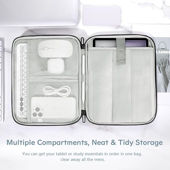 Dadanism 13 Inch Tablet Sleeve Padded Carrying Case for New iPad Air 13" M4/M3 2026/2025, iPad Pro 13" M5/M4 2025/2024, Galaxy Tab S10+/S9 FE+/S9+ 12.4", Remarkable Paper Pro 11.8", Black