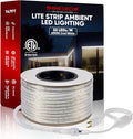 Shine Decor LED Strip Lights 108w Low Consumption, Cold Resistant IP65 Waterproof Outdoor Rope Light 120 VAC, Cuttable Connectable Indoor Lite Lighting Strip 147 FT ETL Listed 7x10mm 6000K Cool White
