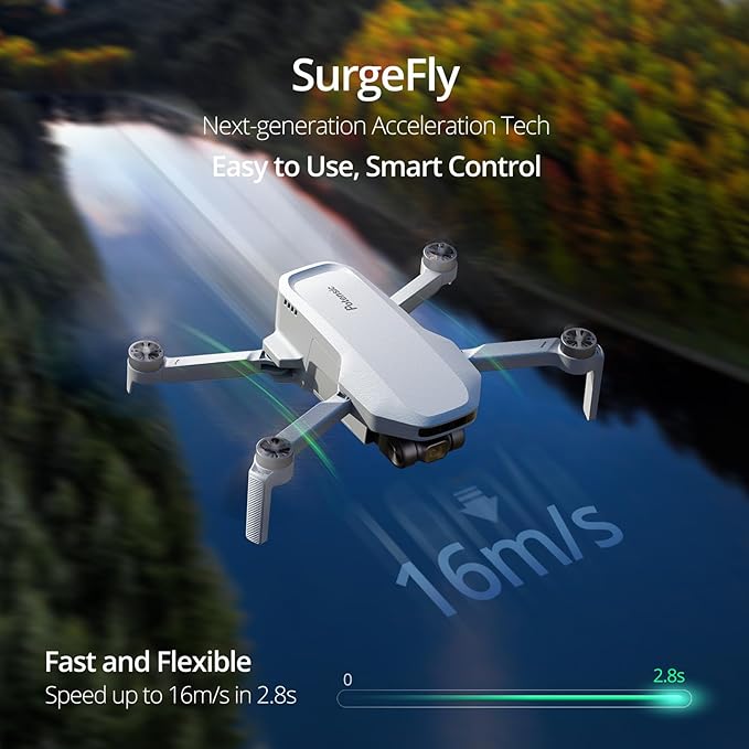 Potensic ATOM SE GPS Drone with 4K EIS Camera, Under 249g, 93 Mins Flight, 4KM FPV Transmission, Brushless Motor, Max Speed 16m/s, 60W Fast Parallel Charging Hub, Fly More Combo