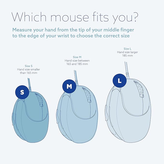 R-Go HE Vertical Ergonomic Mouse Wireless, Large Left Hand, 1750 DPI, 5 Buttons, Prevents Tennis Elbow/Mouse Arm RSI- Compatible Windows/Mac, Black/Silver