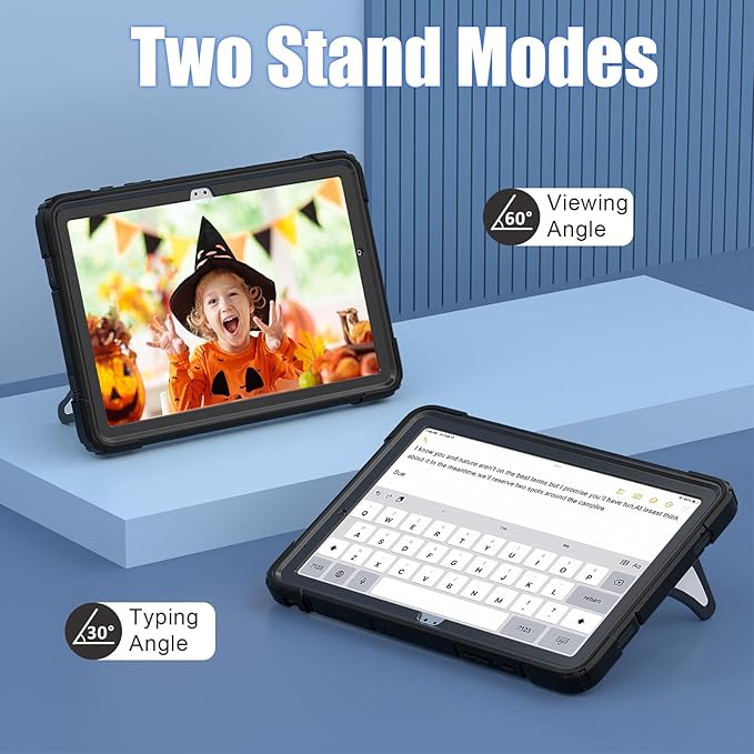 AKABEILA Compatible with Samsung Galaxy Tab A9 Plus 11 inch (SM-X216B)(2023) Tablet Case，Lightweight Shockproof Rugged Protective Cover with Kickstand for Kids Children Boys Babies Black