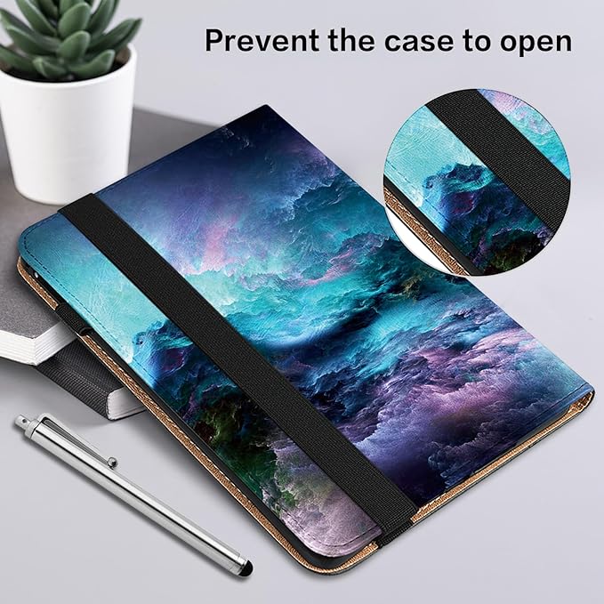 Case for iPad Pro 12.9 2022/2021/2020/2018, PU Leather Tablet Cases Flip Folio Multi-Angle Viewing Stand Protective Cover for iPad Pro 12.9" 6th Gen/5th Gen/4th Gen/3rd Gen - Starry Sky