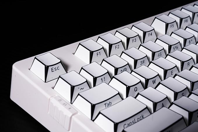 ZORNHER ZH980 Mechanical Keyboard Wireless,95% White Creamy Keyboard with Number Pad, Gaming Keyboard Full Size,Side Printed Cool Japanese Anime PBT Keycaps,Creamy Sounding Linear Switches