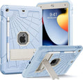 SIBEITU Case Compatible with iPad 9th Generation for Kids, with Pencil Holder Stand, Heavy Duty Rugged Case for iPad 10.2 inch