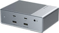 HyperDrive USB-C & Thunderbolt 4 GEN2 15-in-1 Docking Station for MacBook, iPad, PC - HDMI or DP, Up to 3 Extended Displays, High-Speed USB Data Transfer