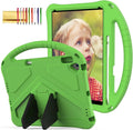 Kids Case for iPad 10.2/10.5, iPad 7th 8th 9th Gen/iPad Air 3rd Gen/Pro 10.5 Case, Techcircle Lightweight Shockproof EVA Foam Rugged Handle Stand Anti-Slip Grip Protective Case w/Pencil Holder, Green
