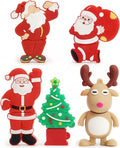USB Flash Drive Christmas Thanksgiving Gifts Thumb Drive Santa Claus, Christmas Tree, Elk(Pack of 5 32GB)