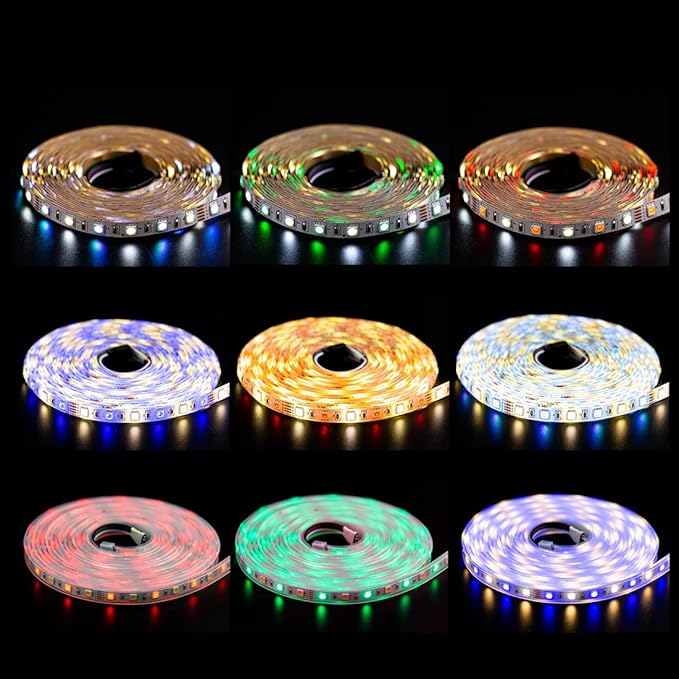 BTF-LIGHTING 5050 RGBW RGB+Warm White(2700K-3000K) 150RGB+150White LED Tape Light 5m 16.4ft 60LED/m Multi-Colored IP67 12mm Width FPCB DC12V for Bedroom Home Decoration(No Adapter or Controller)