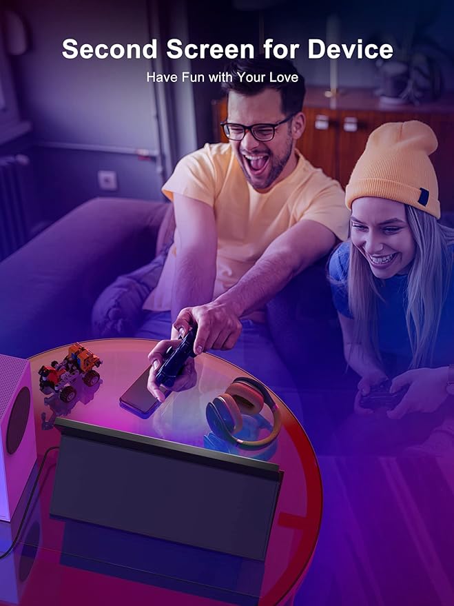 MAGICRAVEN 144HZ Portable Gaming Monitor, 17.3" 1080P Laptop Monitor, Dual USB C HDMI Second Computer Screen, VESA Gaming Display with Speakers, Travel Monitor for PS4/5 Xbox Switch MAC PC Phone