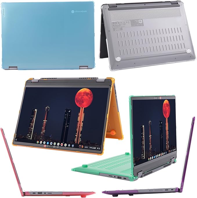 mCover Case ONLY Compatible for 2022-2025 14" Lenovo IP Flex 5 Chrome 14IAU7 (Plus) Convertible Chromebook Laptops (NOT Fitting Other Lenovo Models)- Clear