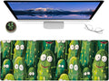 Funny Pickle Gaming Mouse Pad – 12x31.5in Non-Slip Rubber Desk Mat with Quirky Cucumber Design – Large Extended Mousepad for Office Home – Deskmat Gifts for Food and Humor Lovers Decor