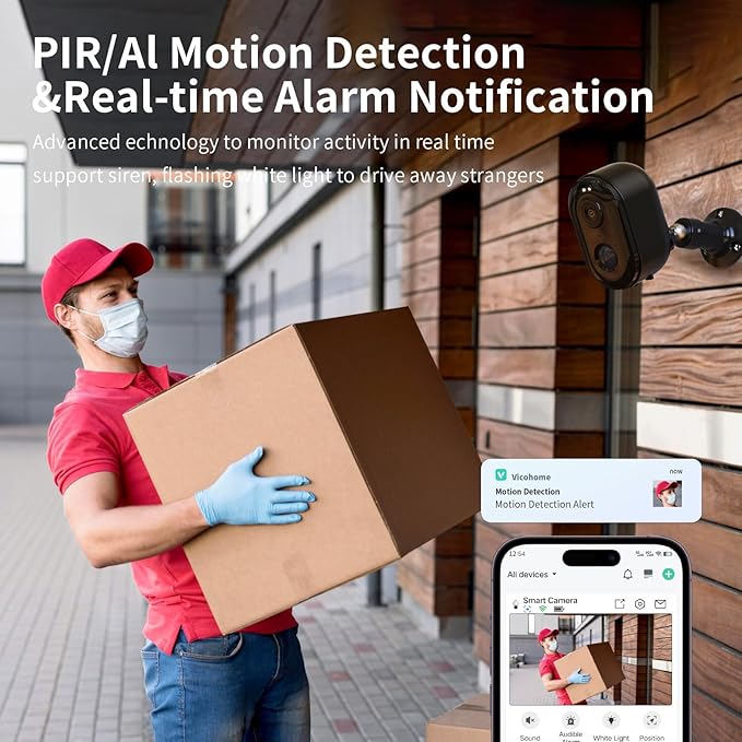 Armorcope Security Cameras Wireless Outdoor, Battery Powered 2k Color Night Vision, AI Motion Detection,IP66 Weatherproof, 2-Way Talk, SD/Cloud Storage,Cameras for Home Security-2 Pack
