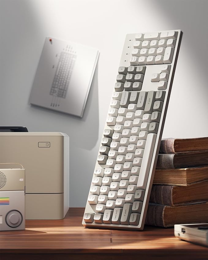 Keychron C2 Pro Wired Mechanical Keyboard with 8K Hz Polling Rate, Full Size Custom RGB Backlit Hot-Swappable, Non-Shine Through PBT Keycaps Compatible with Mac Windows Linux (Silent Banana Switch)