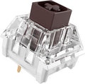 Kailh Box Brown Switches for Mechanical Keyboard,3-Pin 45gf Tactile/Factory Lubed/Dust&Waterproof Switches(Kailh Box Brown,72Pcs)