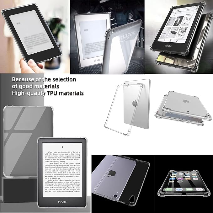 Clear Case for iPad 6th/5th Generation 9.7 inch (2018/2017),for iPad Air 1/Air 2 Cover Soft TPU Back Shockproof Lightweight Transparent Shell for iPad 9.7 inch/Air 1st/2nd Gen/Pro 9.7, Clear