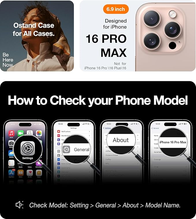 TORRAS Magnetic Shockproof for iPhone 16 Pro Max Case, [4X Military-Grade Protection] [Compatible with MagSafe] Translucent Case for iPhone 16 Pro Max Anti-Scratch Guardian 6.9"
