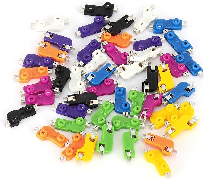 DUROCK MX Hotswap Sockets - Mechanical Keyboard Switches Hot-Swap PCB Sockets (Orange, 110pcs)