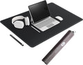 CENNBIE Leather Desk Mat - 31.4" x 19.6" Extra Large Desk Pad Protector for Office, Computer Desk, Oversized Mouse Pad, Black