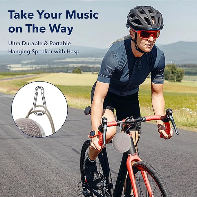 Monster Bluetooth Speaker, IPX8 Shower Speaker Waterproof, Bluetooth 5.4 with Loud HD Sound and Robust Bass, Extra Long Playtime Punchy, for Home, Beaches Portable Wireless Outdoor Speakers
